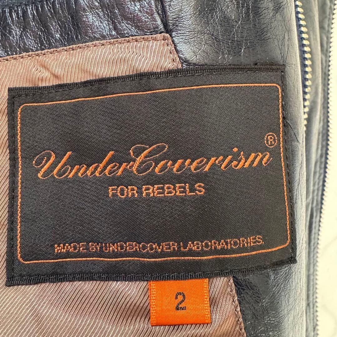 Undercover 07SS navy cow leather jacket 2 Size US M / EU 48-50 / 2 - 16 Thumbnail