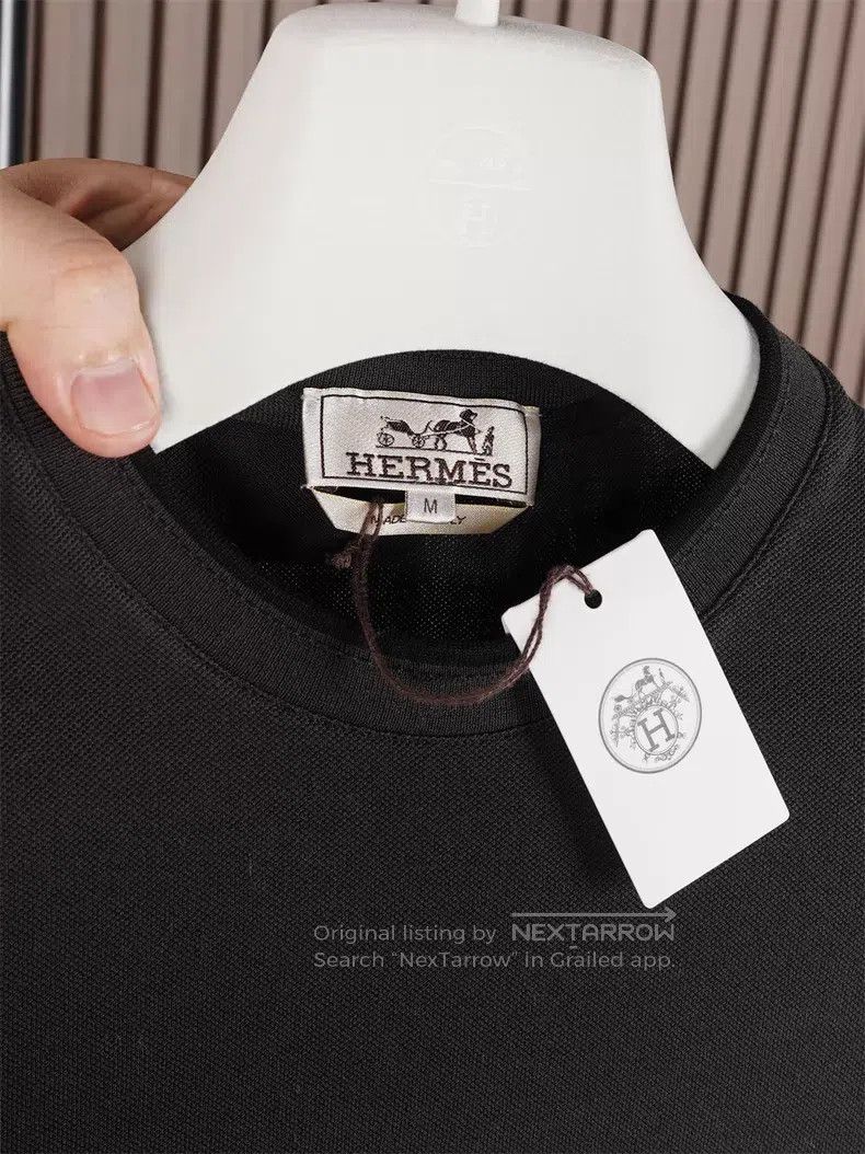 Hermes Hermes Light Greyish Brown Slim Fit Short Sleeve Size US M / EU 48-50 / 2 - 4 Thumbnail
