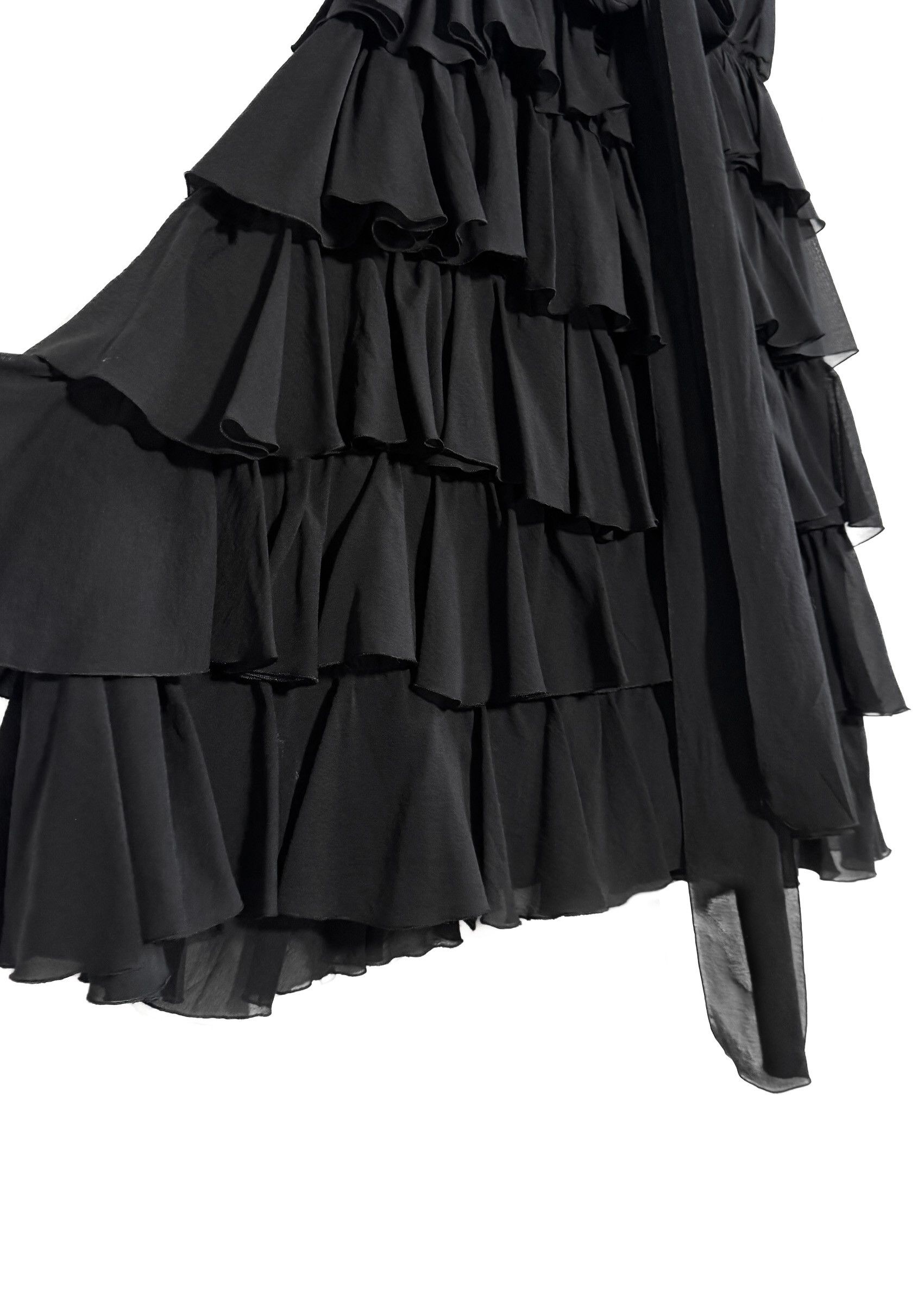 Just Cavalli Just Cavalli Black Ruffle Mini Dress Size M / US 6-8 / IT 42-44 - 5 Thumbnail