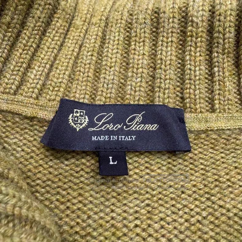 Loro Piana Loro Piana Cashmere Knit Zip-up Cardigan Size US L / EU 52-54 / 3 - 3 Thumbnail