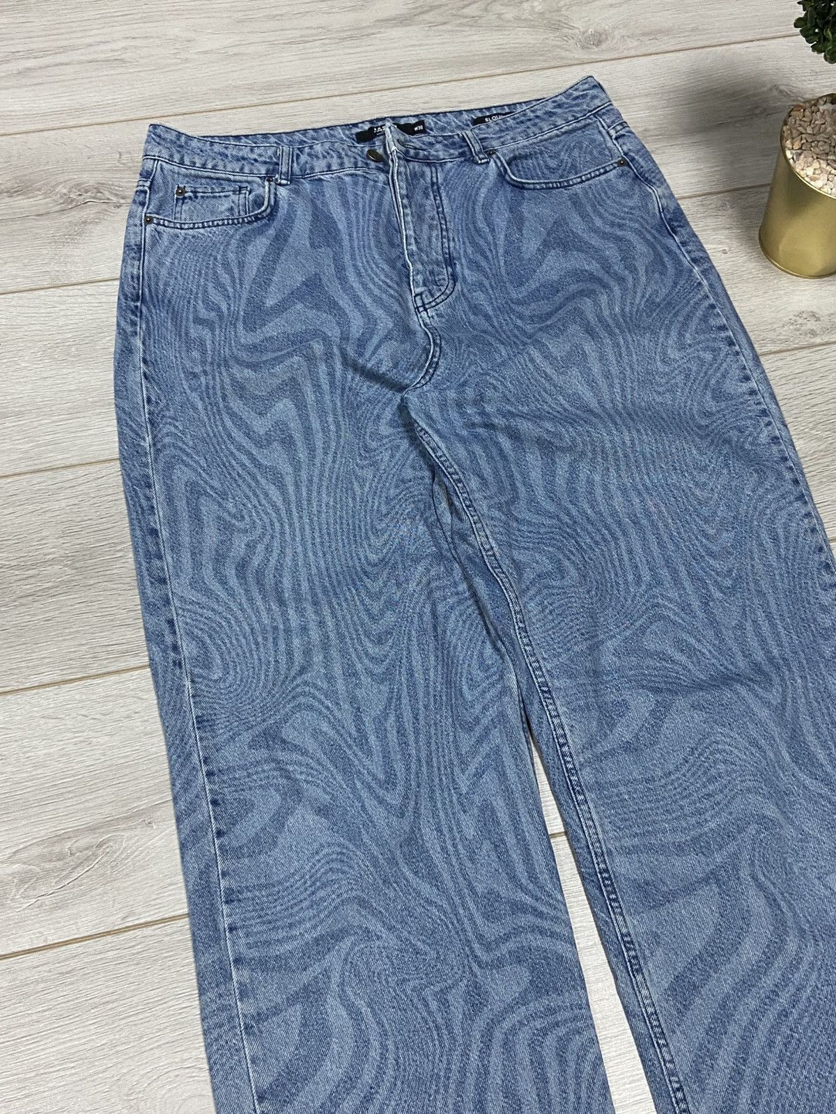 Jaded London Jaded RARE Y2K waves divorces vintage wide jeans Size US 36 / EU 52 - 5 Thumbnail