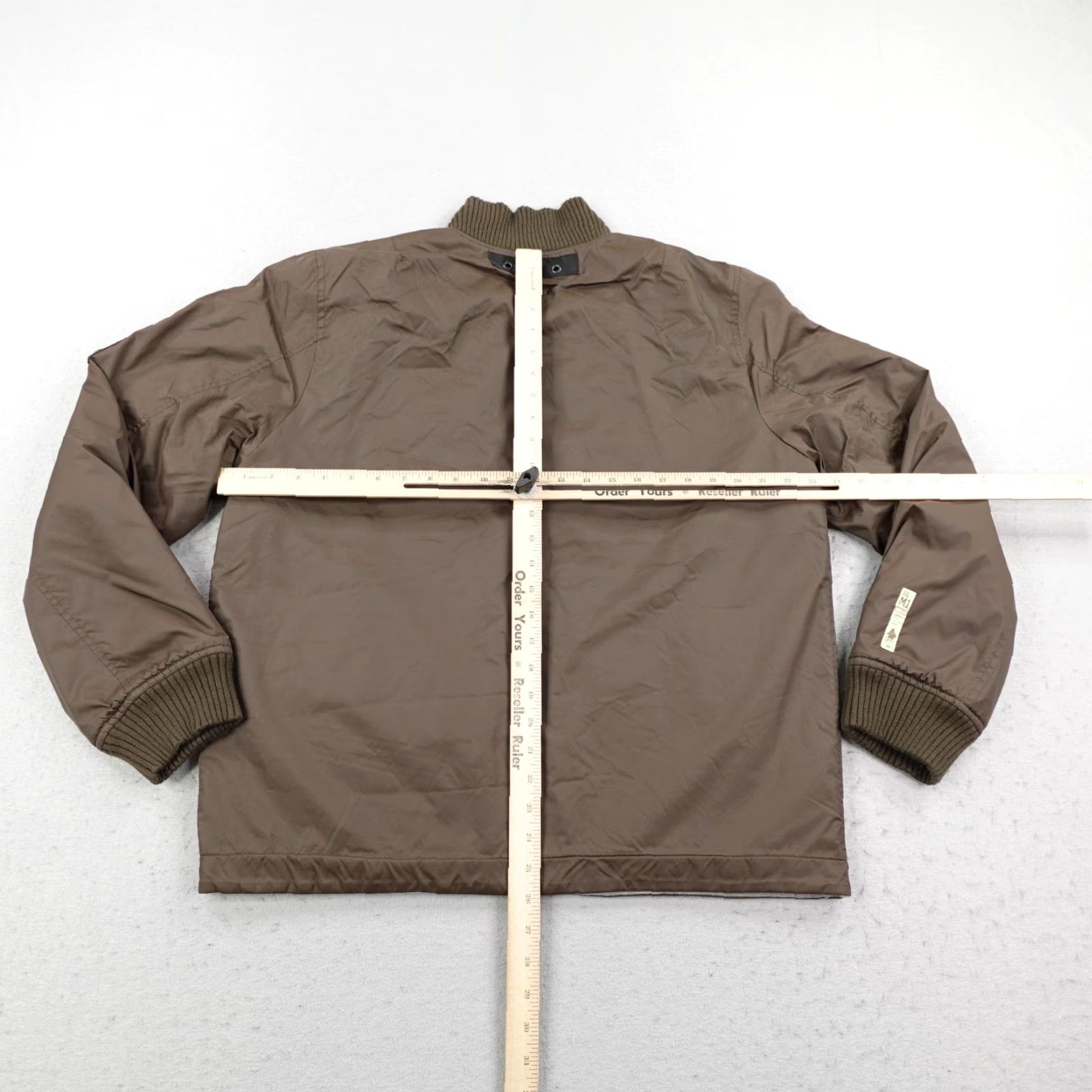 Burton Analog Burton Jacket Mens Medium Brown Gray Reversible Bomber Snowboard Coat Zip Size US M / EU 48-50 / 2 - 5 Thumbnail