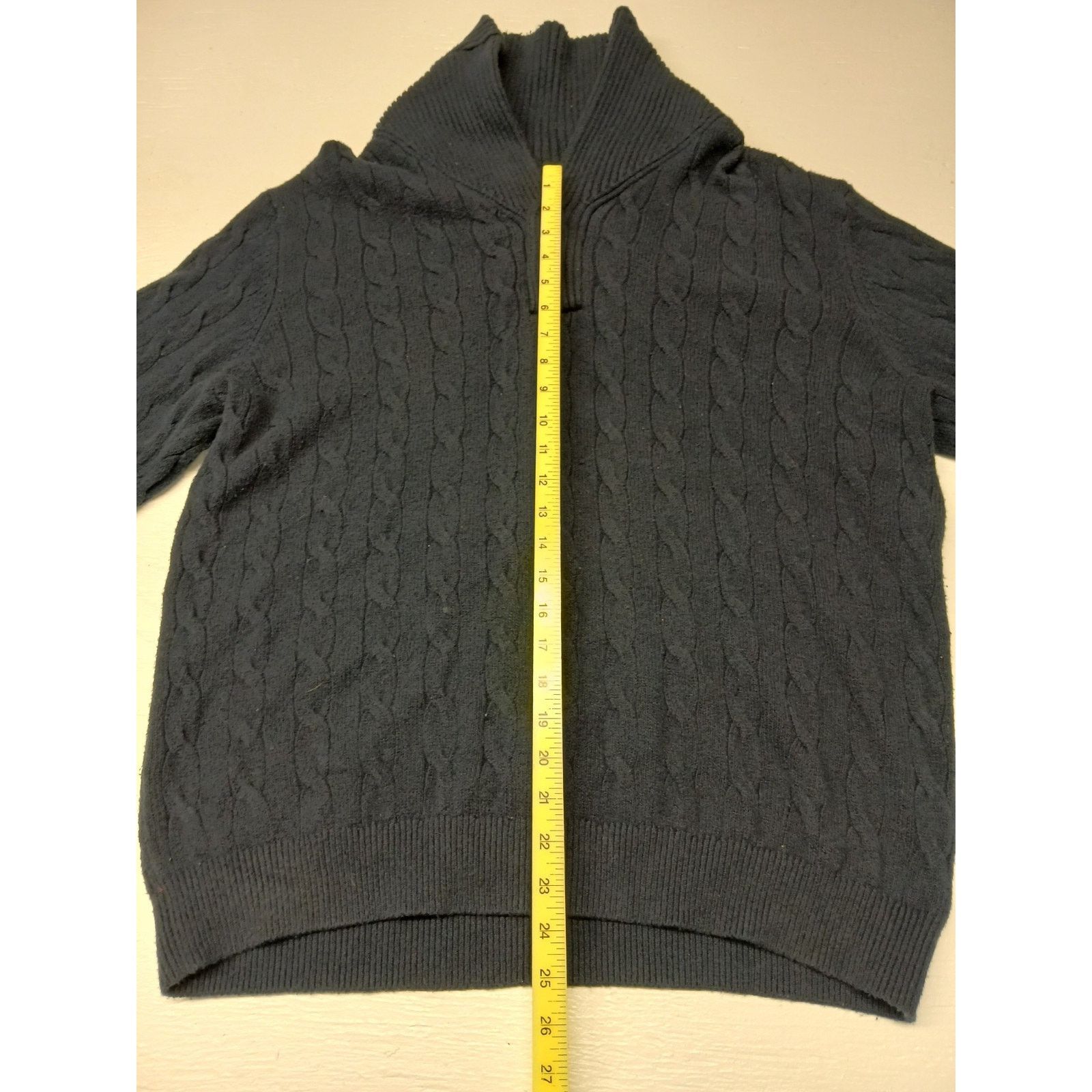 Tommy Hilfiger Tommy Hilfiger (XL) Lux Cotton Blue Zip Pull Over Sweatshirt Size US XL / EU 56 / 4 - 2 Thumbnail
