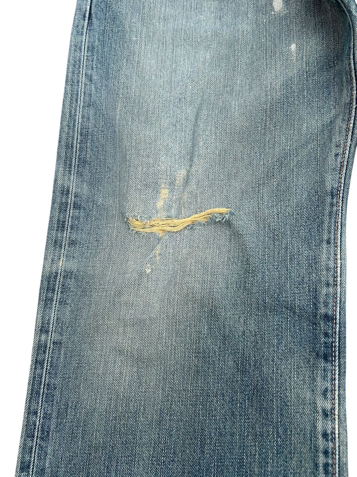 Japanese Brand × Kapital × Vintage Edwin Selvedge Distressed Baggy Mudwash Denim Jeans Size US 31 - 5 Thumbnail