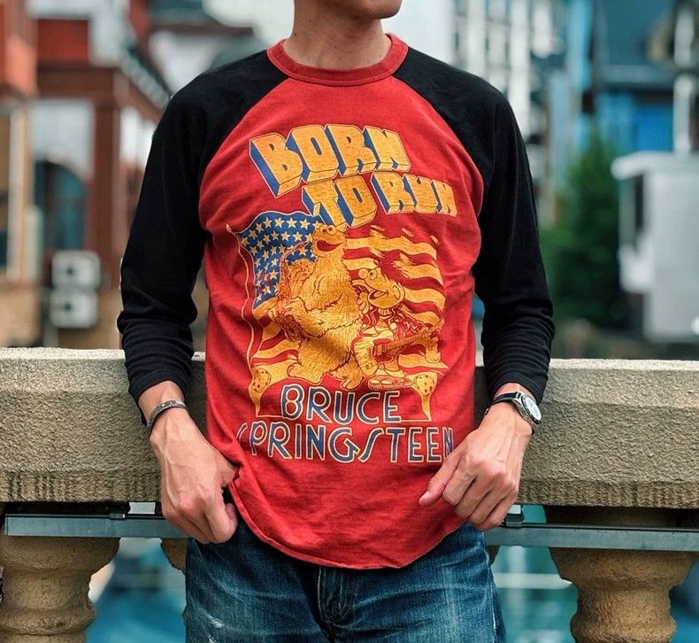 Freewheelers FREEWHEELERS Shoulder three-quarter sleeve T-shirt Size US S / EU 44-46 / 1 - 1 Thumbnail
