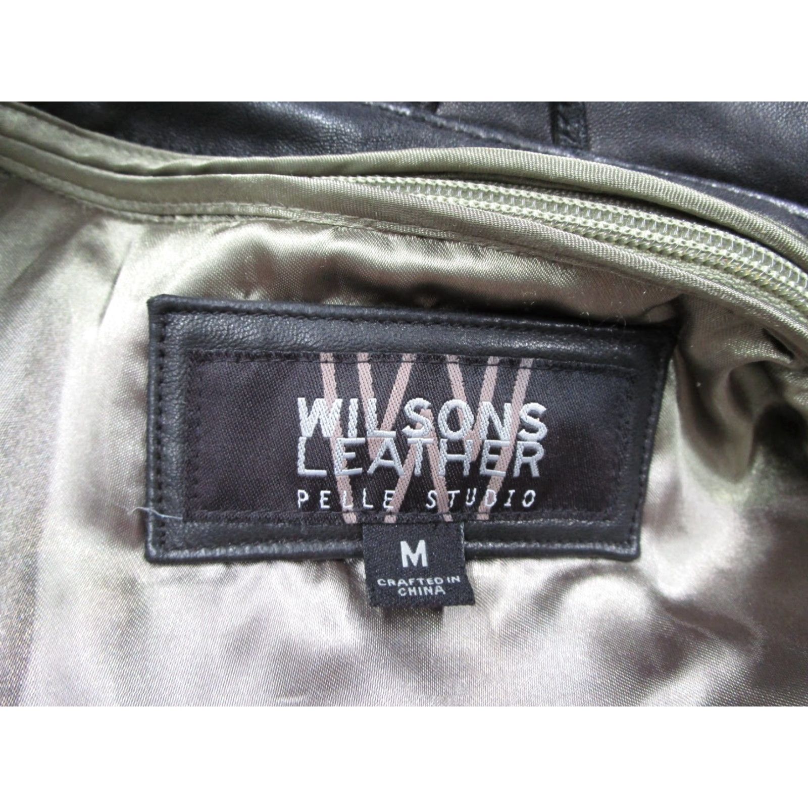 Vintage Wilsons Leather Pelle Studio Jacket Mens Medium Black Button Up Zip Out Lining Size US M / EU 48-50 / 2 - 2 Thumbnail