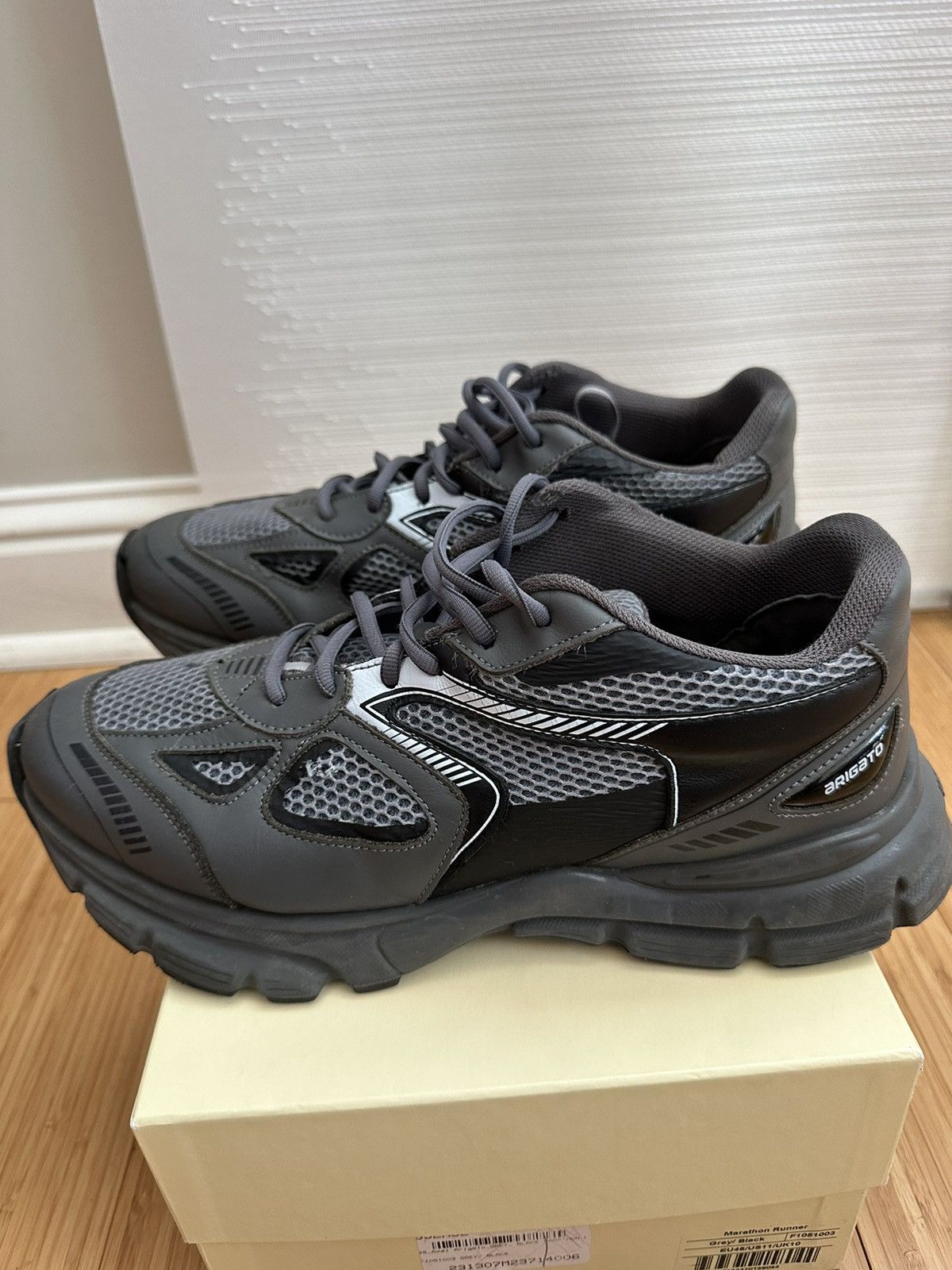 Axel Arigato Axel Arigato Marathon Runner Shoes Grey/ Black Size 11 Size US 11 / EU 44 - 1 Thumbnail