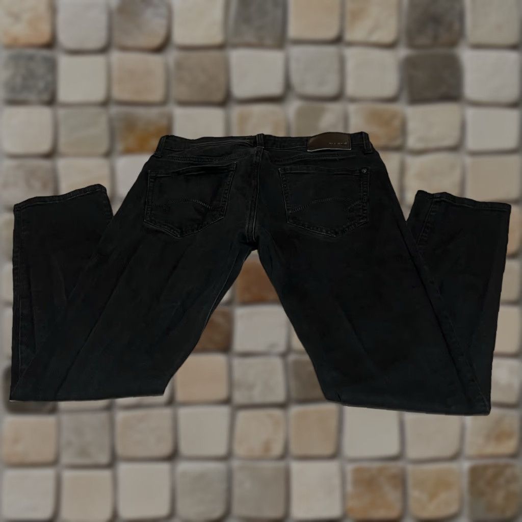 Mavi Mavi Jake Slim Leg Black Jeans Men's 31x29 31x30 Stretch Denim Cotton Blend Logo Slim Jeans Mens Size US 31 - 1 Thumbnail