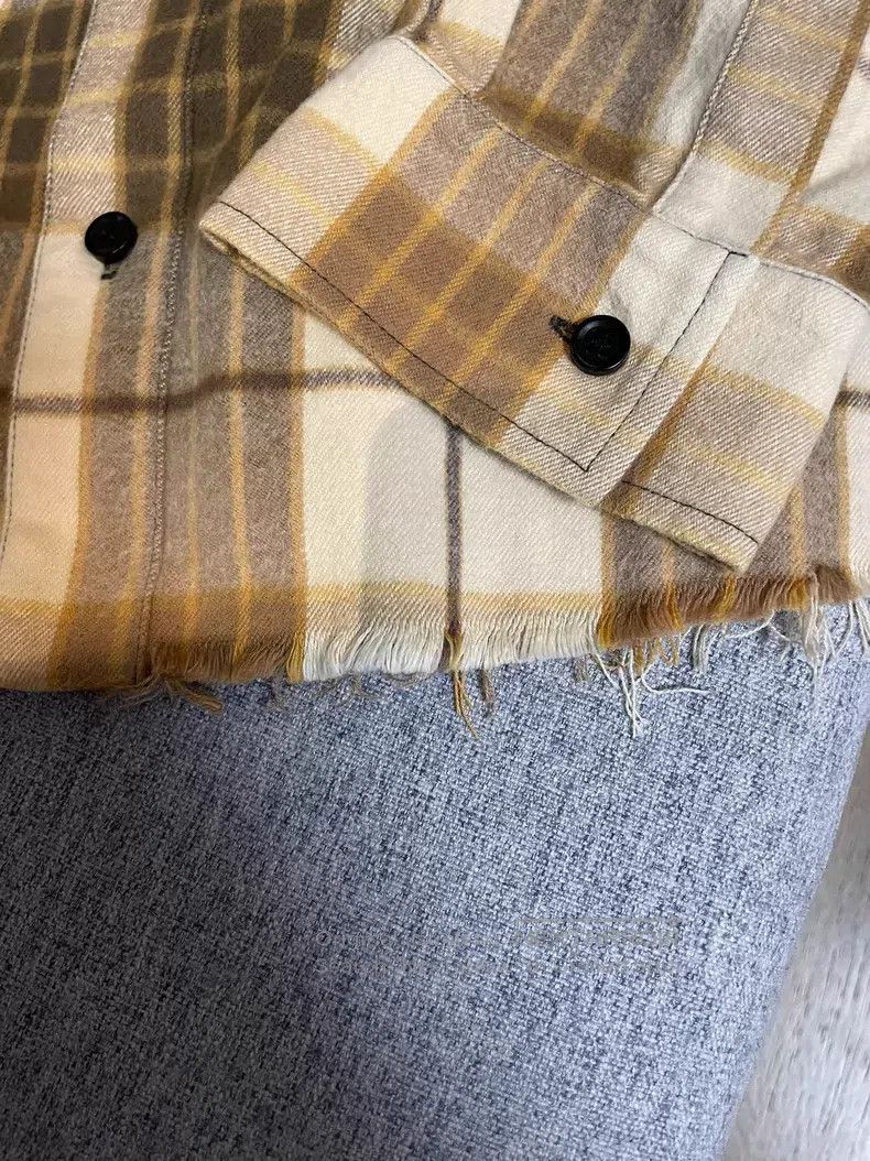 Amiri Amiri Brushed flannel shirt, gradient plaid Size US XL / EU 56 / 4 - 5 Thumbnail