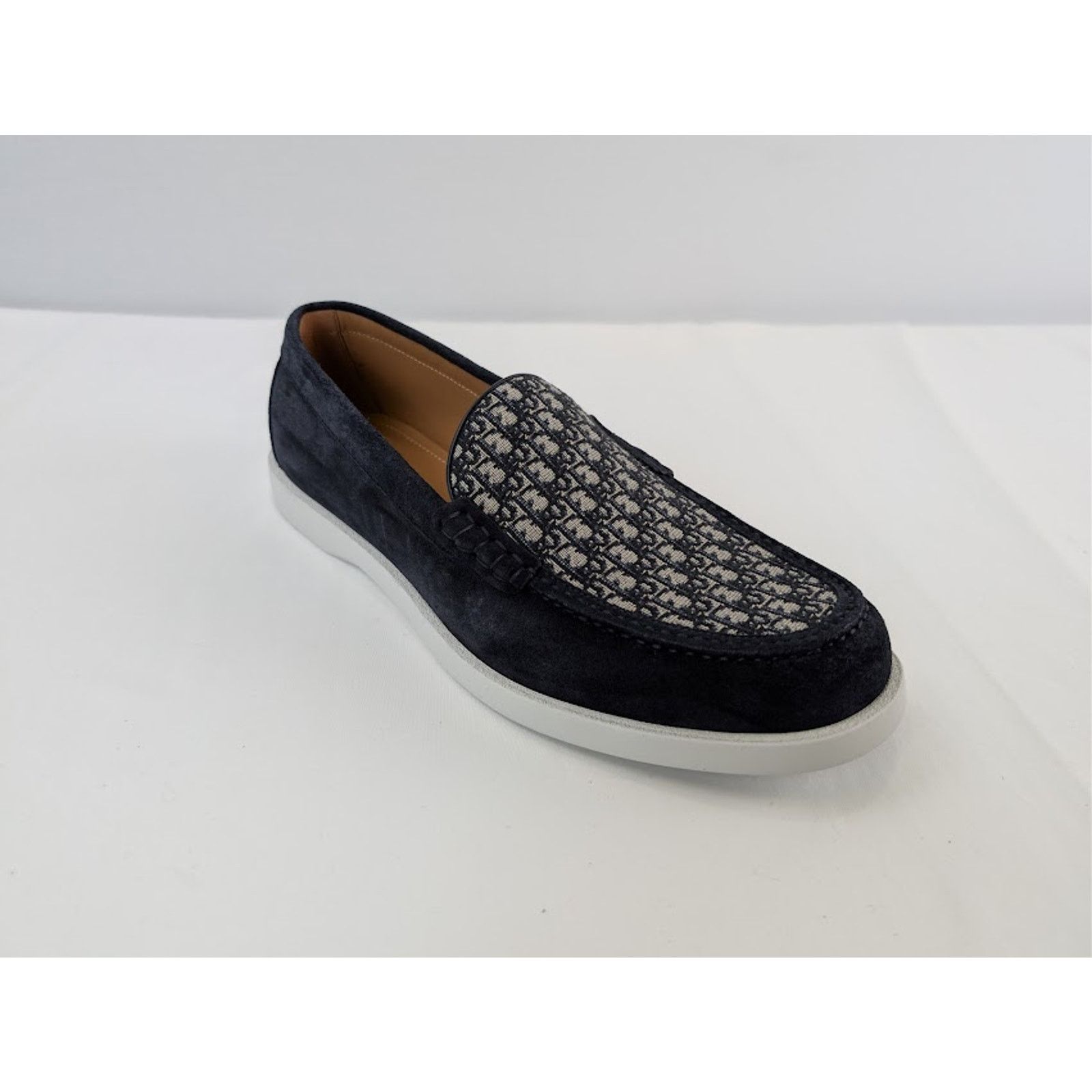 Dior o1rshd1 Granville Clean Smooth Loafer Boots in Blue / Beige Size US 13 / EU 46 - 3 Thumbnail