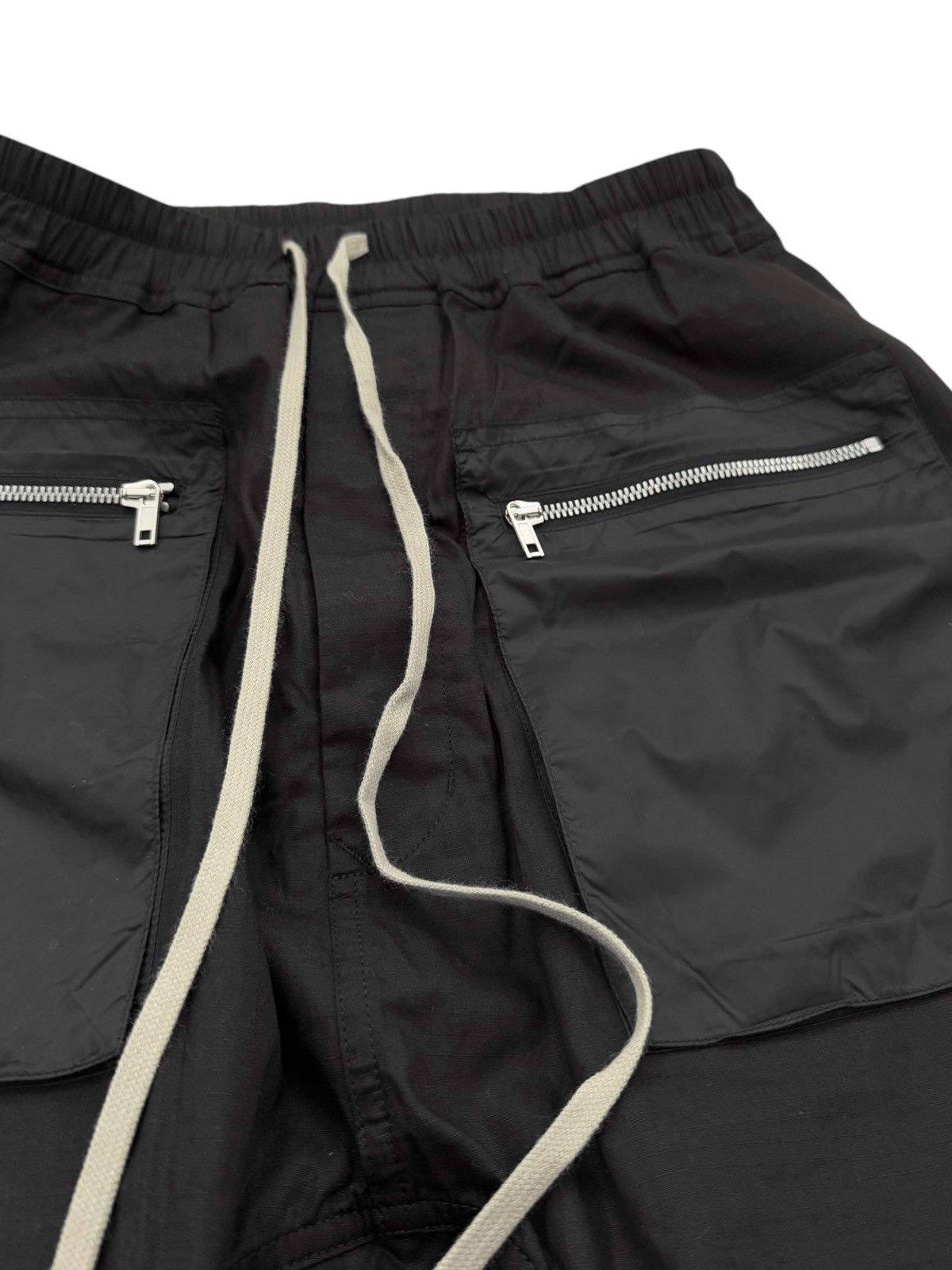 Rick Owens Nylon Cargo Zip Pocket Ripstop Pants Size US 32 / EU 48 - 3 Thumbnail