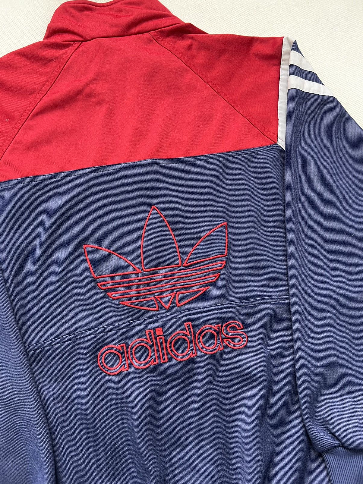Adidas × Vintage Sweatshirt Adidas Big Logo Zipped Vintage 80’s 90’s Size US XL / EU 56 / 4 - 4 Thumbnail