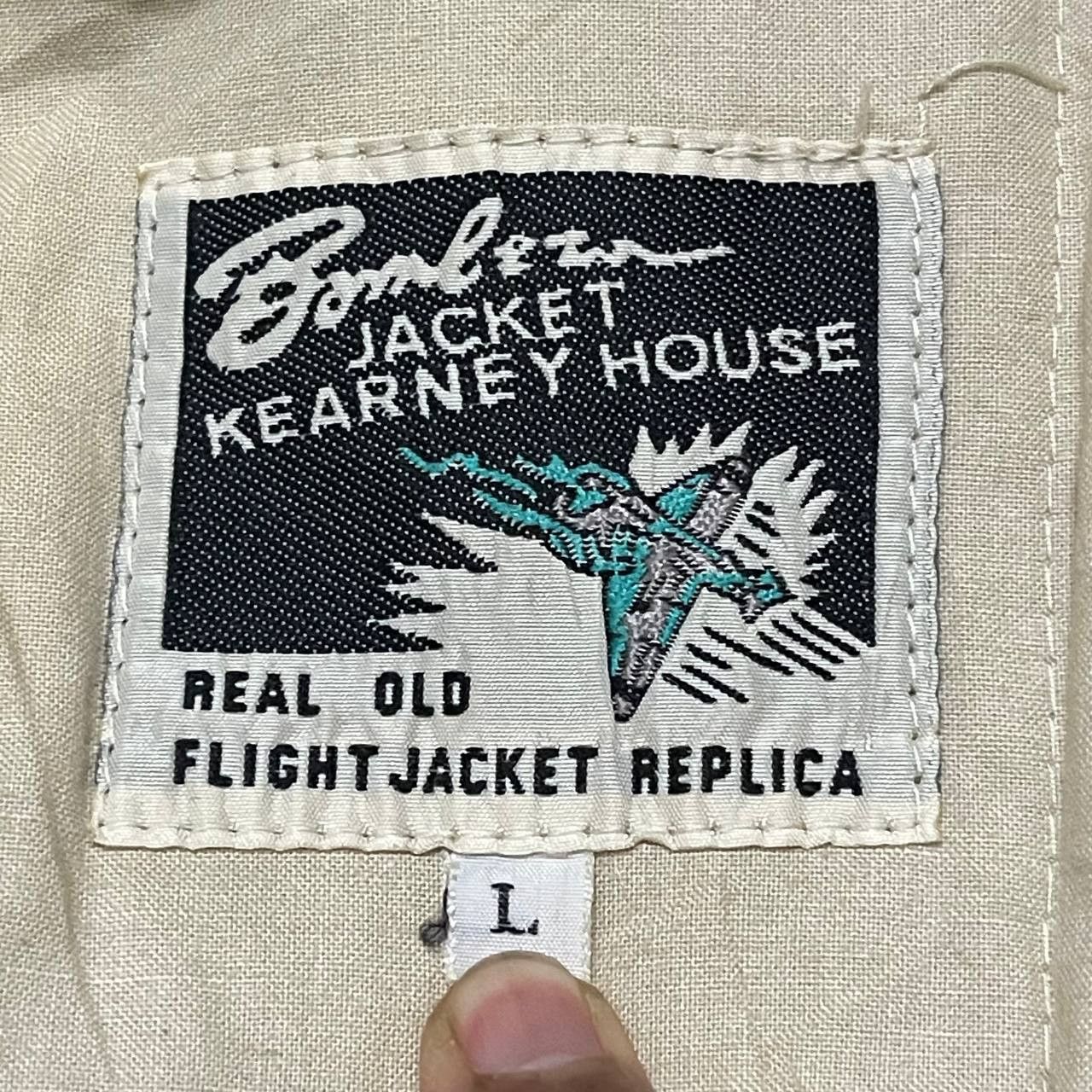 Japanese Brand Vintage Kearney House Canvas Flight Bomber Jacket Size US L / EU 52-54 / 3 - 12 Thumbnail