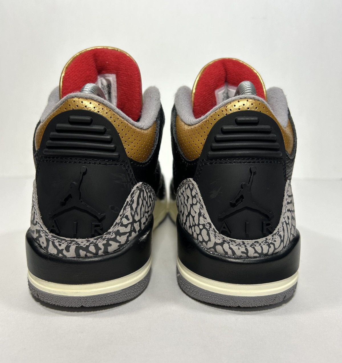 Jordan Brand × Nike Nike Air Jordan 3 Retro ‘Black Cement Gold’ Shoes Size: 6 W Size US 6 / IT 36 - 5 Thumbnail