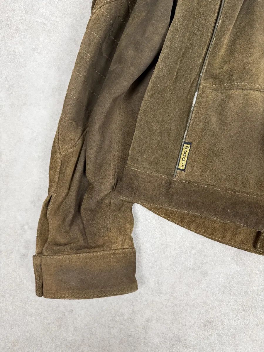 Armani 2000s Armani Beige Suede Leather Perfecto Jacket Size US M / EU 48-50 / 2 - 9 Thumbnail