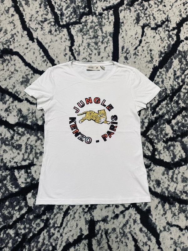 Kenzo Kenzo Jungle T-shirt white logo S Size US S / EU 44-46 / 1 - 1 Thumbnail