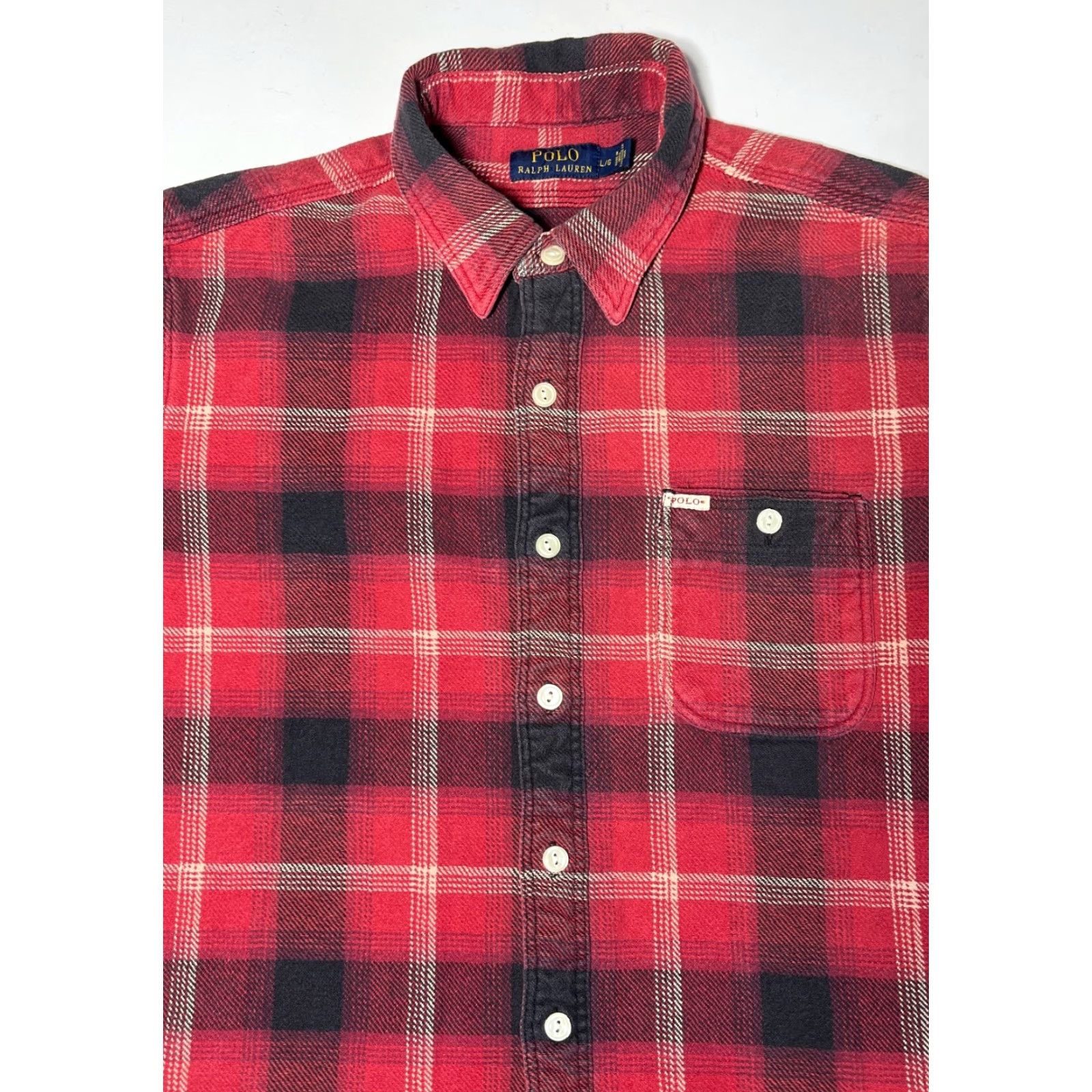 Polo Ralph Lauren Polo Ralph Lauren Men's Plaid Heavyweight Flannel Shirt Lady? Size US L / EU 52-54 / 3 - 4 Thumbnail