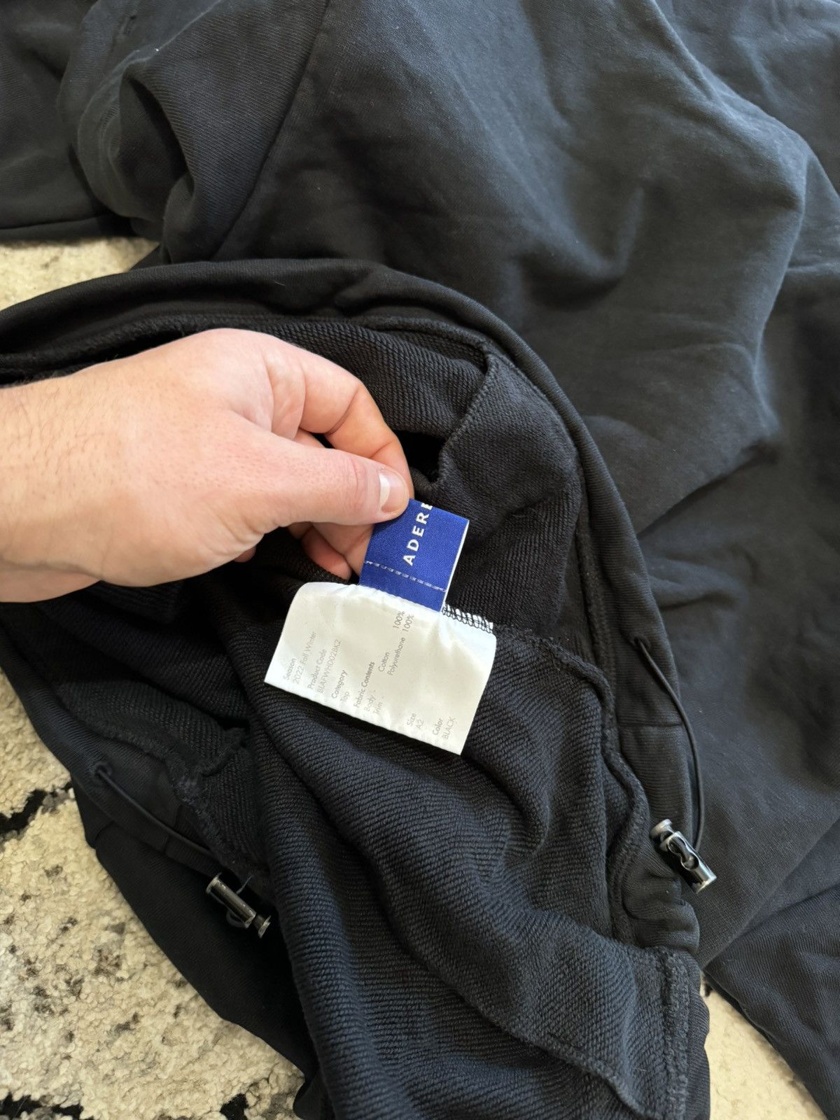 Ader Error ADER ERROR 22FW Black Top Hooded Streetwear Size A2 Size US M / EU 48-50 / 2 - 13 Thumbnail
