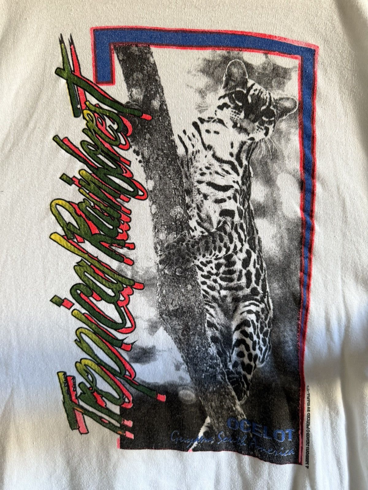 Vintage Ocelot Neon Vintage Tee Size US XL / EU 56 / 4 - 3 Thumbnail