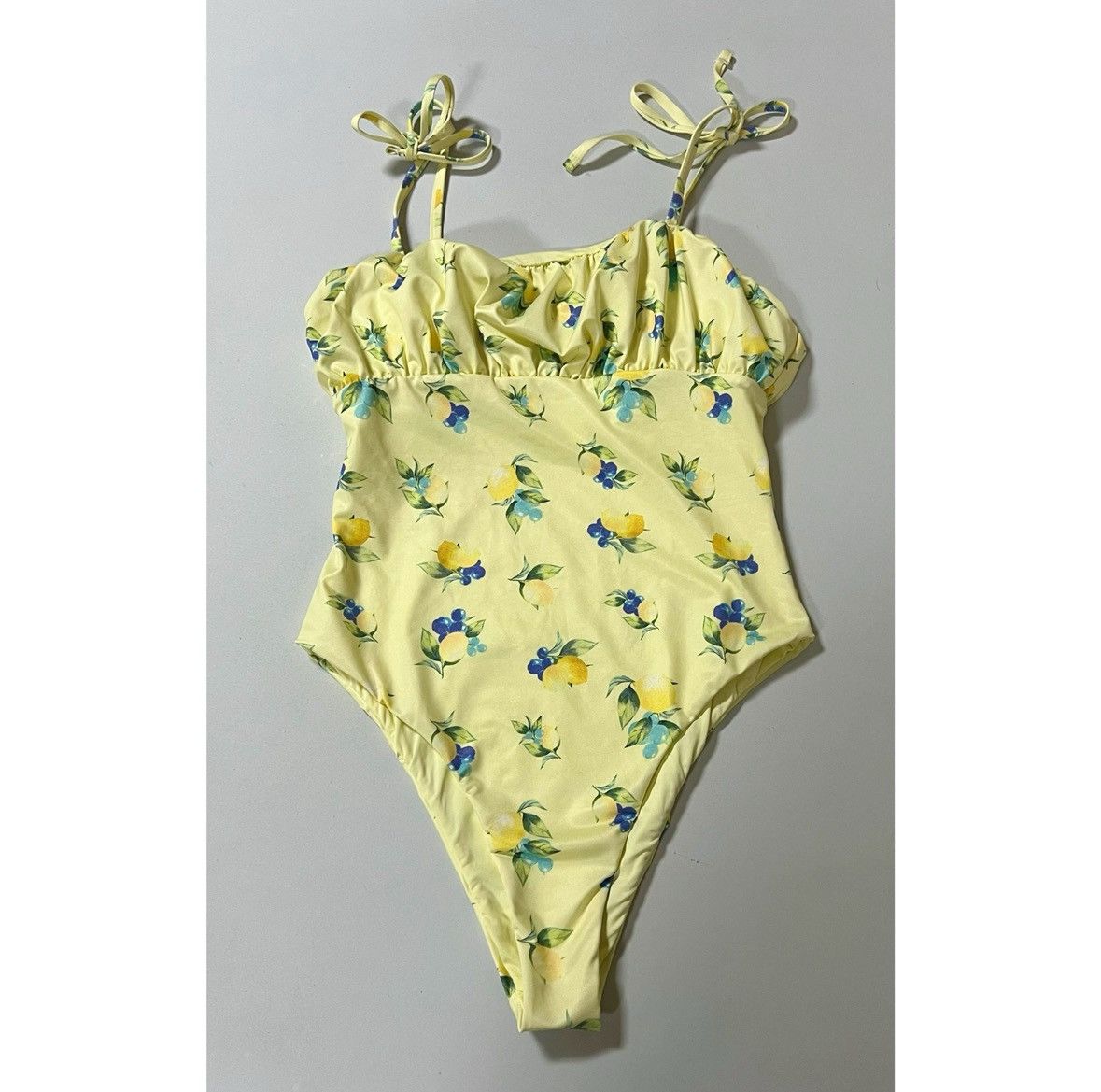 Asos × Designer × Vintage Lemon Blueberries One-Piece Bathing Suit Swimsuit Size 6 🫐✨ Size M / US 6-8 / IT 42-44 - 3 Thumbnail