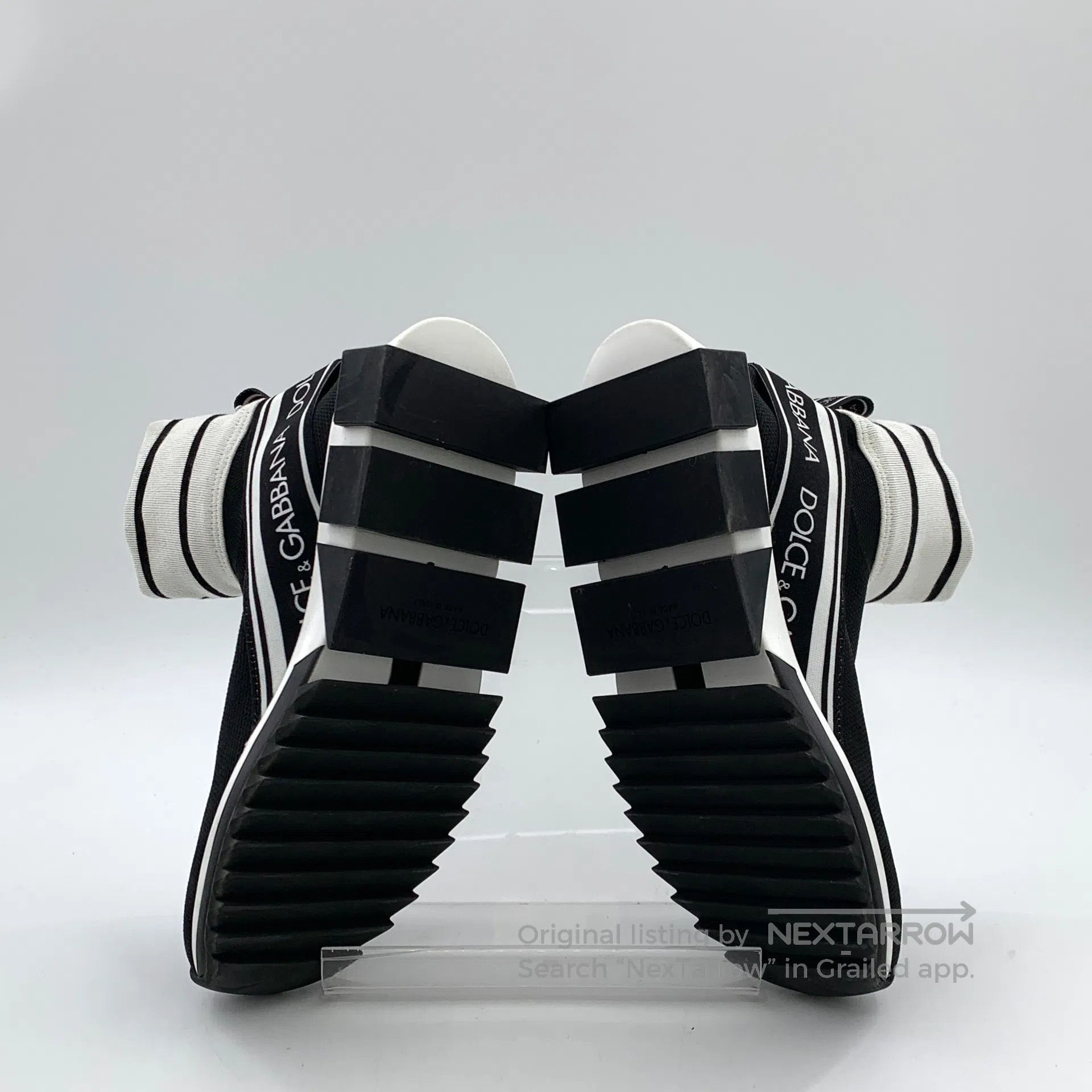 Dolce & Gabbana Dolce Gabbana Black Logo Letter Casual Laced Sock Shoes Sn Size US 4.5 / IT 34.5 - 5 Thumbnail
