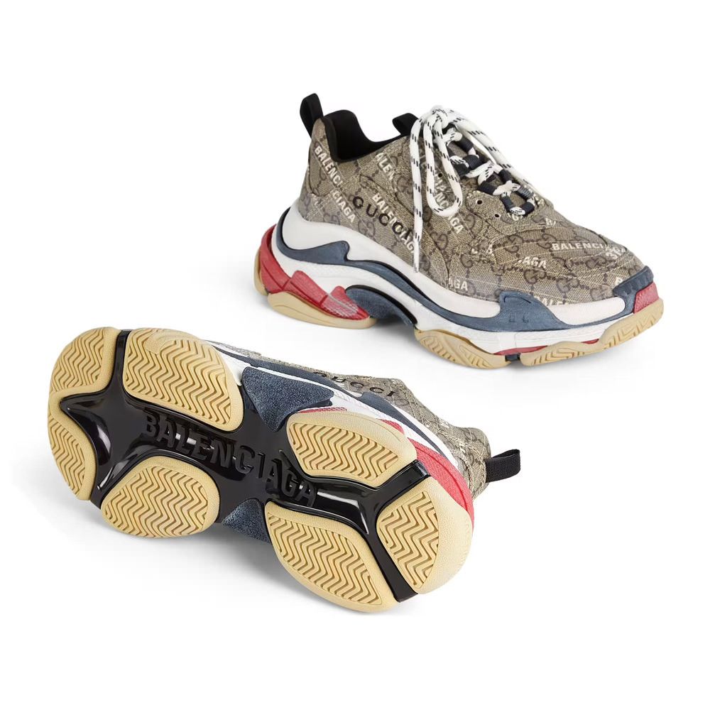 Balenciaga × Gucci Gucci x Balenciaga The Hacker Project Triple S Sneaker Size US 9 / EU 42 - 5 Thumbnail