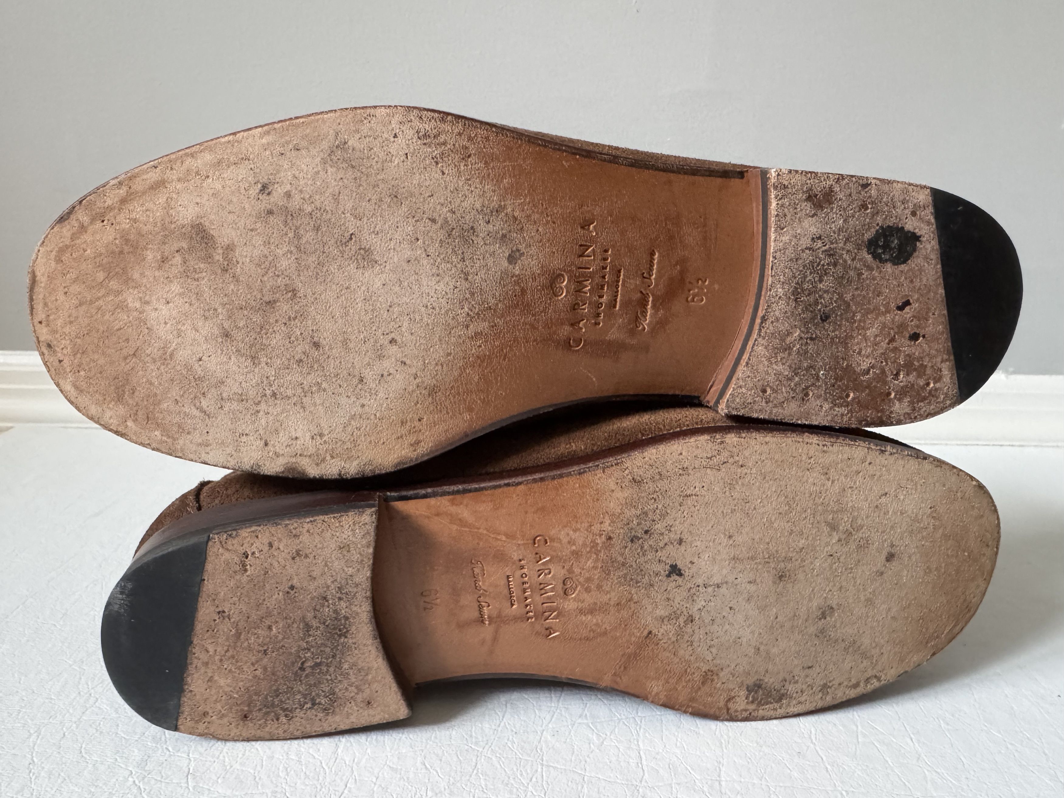 Carmina Carmina Suede Loafers Size US 7.5 / EU 40-41 - 7 Thumbnail