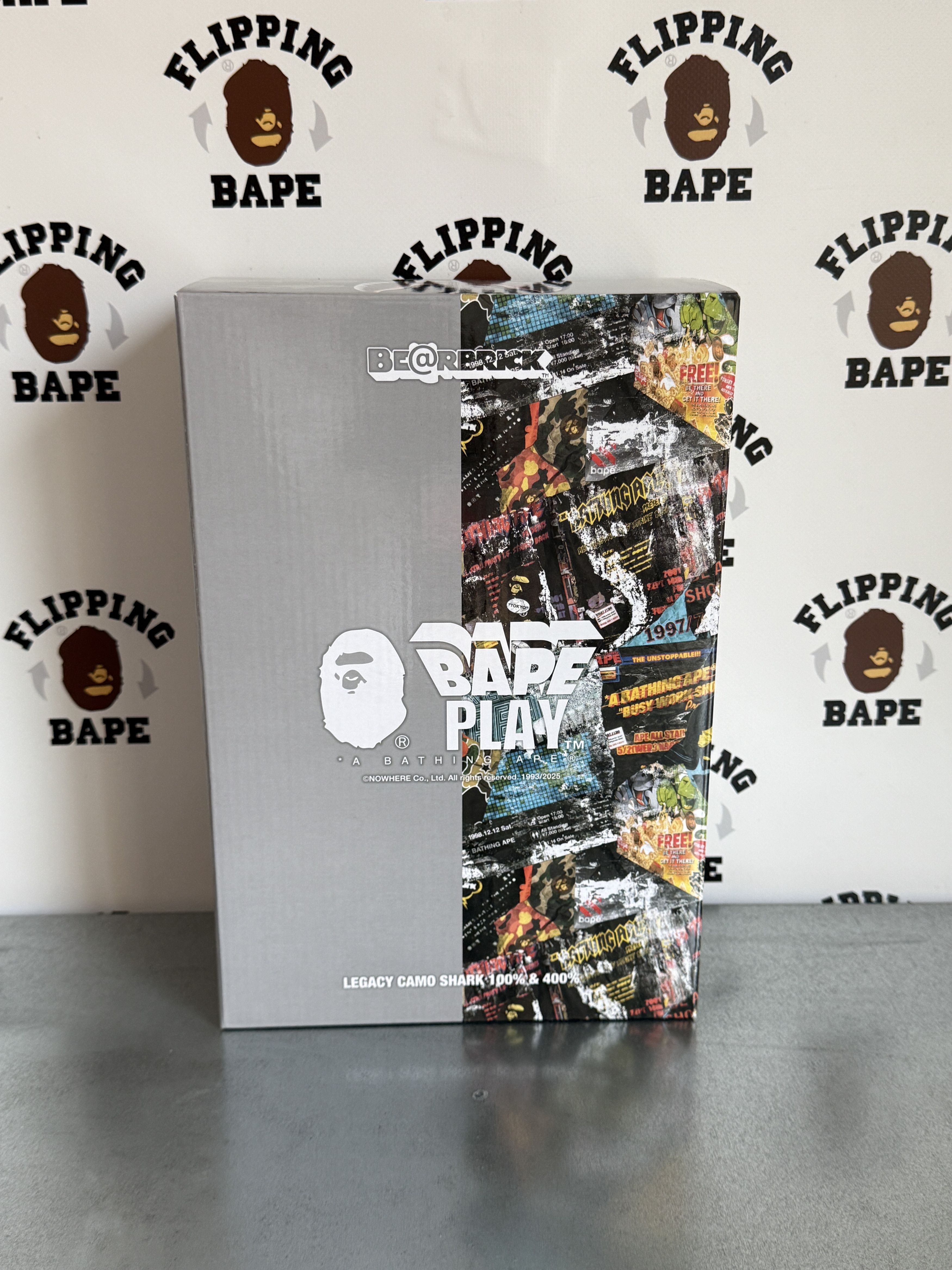 Bape BAPE X MEDICOM LEGACY CAMO SHARK BE@RBRICK 100%&400% Size ONE SIZE - 24 Thumbnail