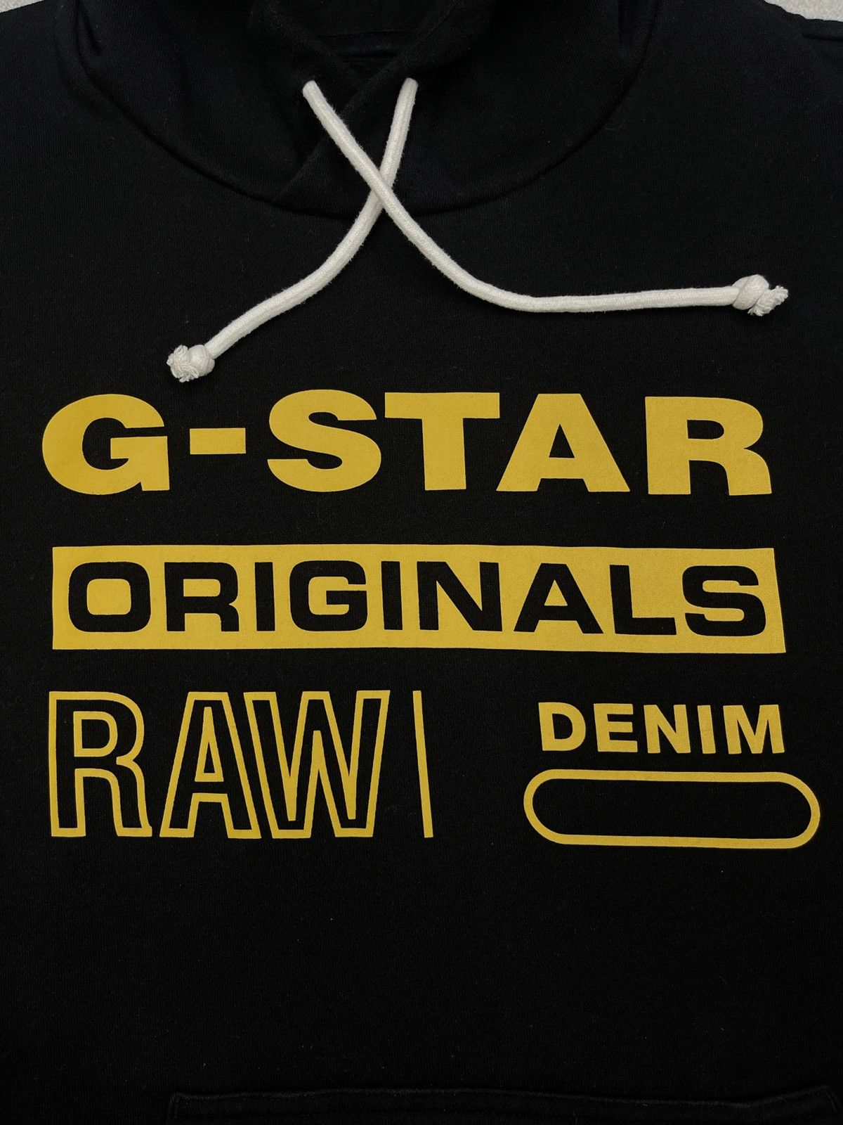 G-Star Mens G Star Raw Swando Hoodie Black Big Logo Size XL Size US XL / EU 56 / 4 - 5 Thumbnail