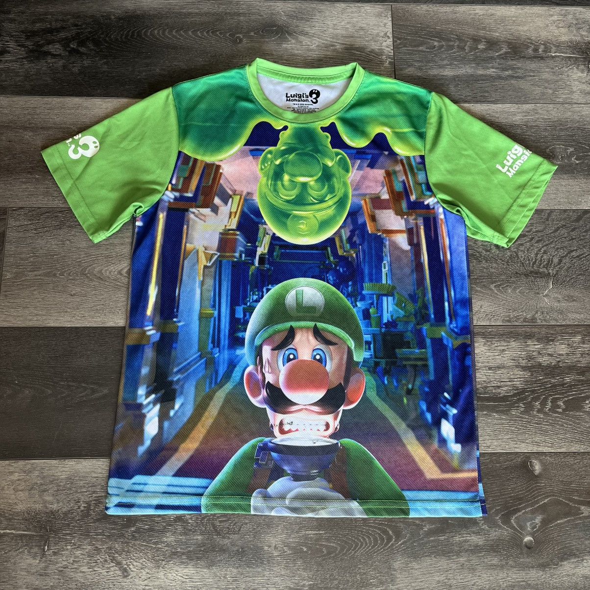 Nintendo Nintendo Luigi’s Mansion 3 Video Game 3D Logo Jersey T Shirt Size US S / EU 44-46 / 1 - 1 Thumbnail