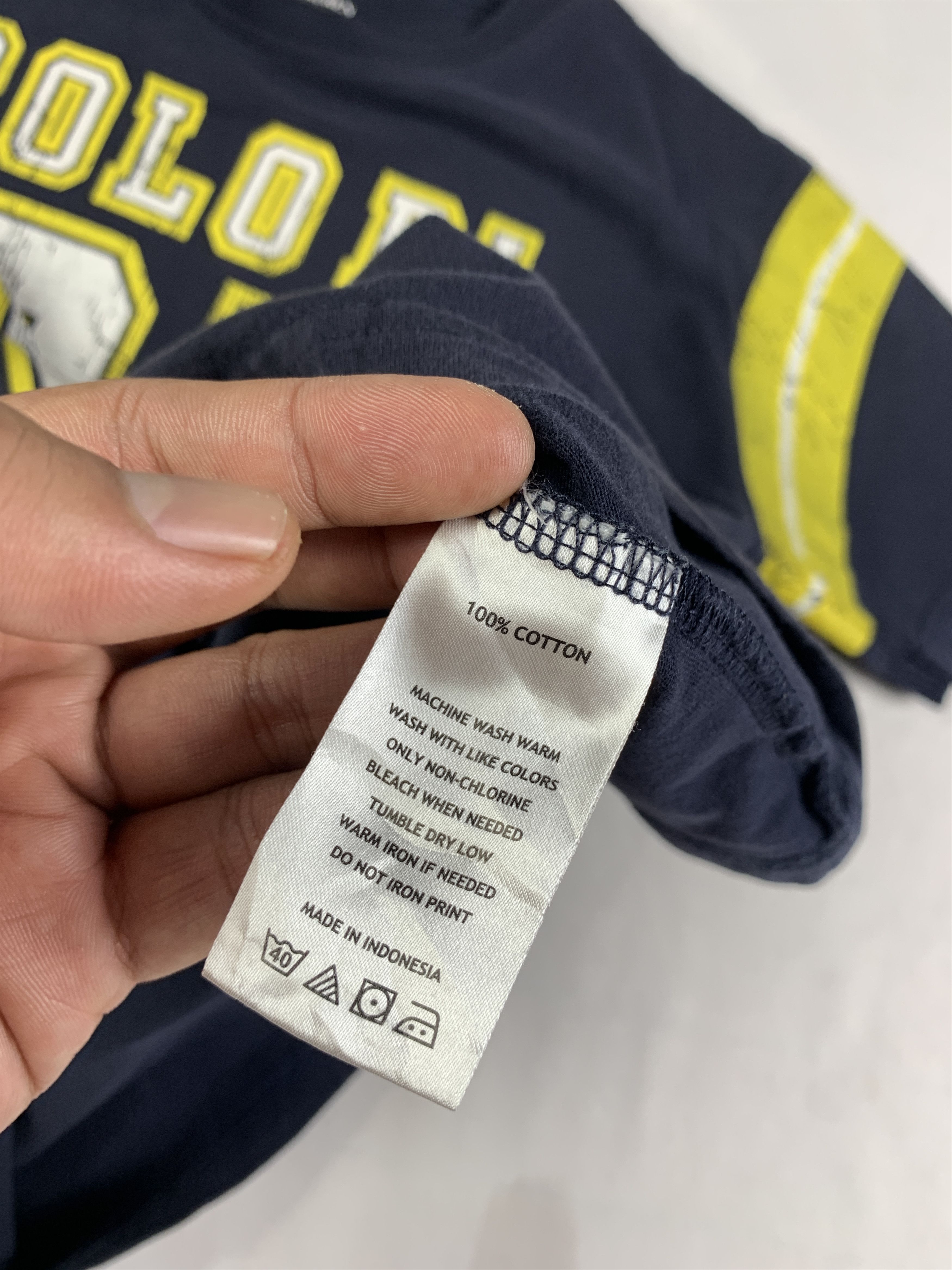 Polo Ralph Lauren Polo by Ralph Lauren Navy University Baby Tee (S) Size S / US 4 / IT 40 - 8 Thumbnail