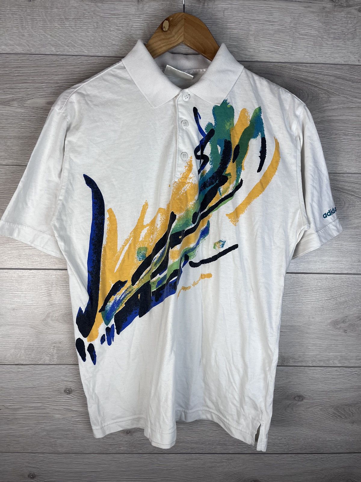 Adidas Vintage men’s polo Adidas 90s Size US S / EU 44-46 / 1 - 5 Thumbnail