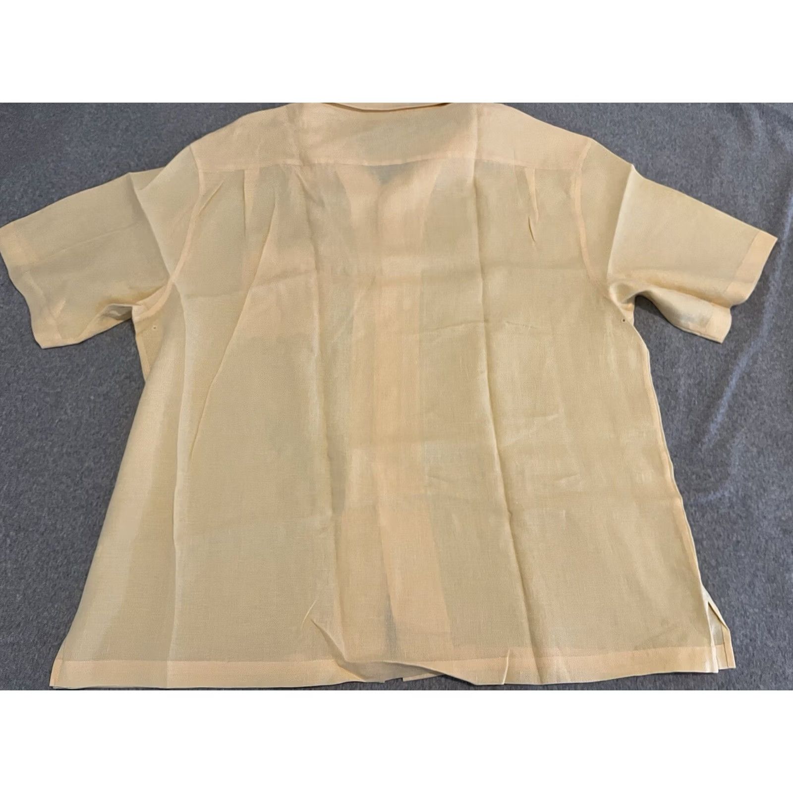 Nat Nast VINTAGE Nat Nast Linen Yellow Shirt Mens XXL 2XL Brand New Size US XXL / EU 58 / 5 - 3 Thumbnail