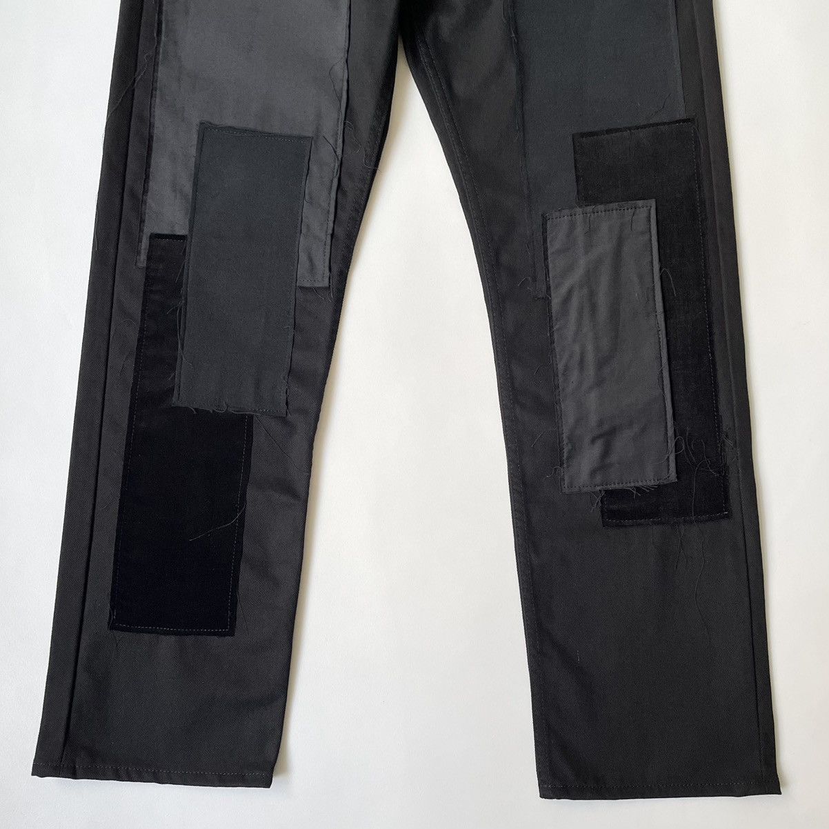 Comme des Garcons A/W 09 Black ‘Patchwork’ Cotton Pants Size US 30 / EU 46 - 10 Thumbnail