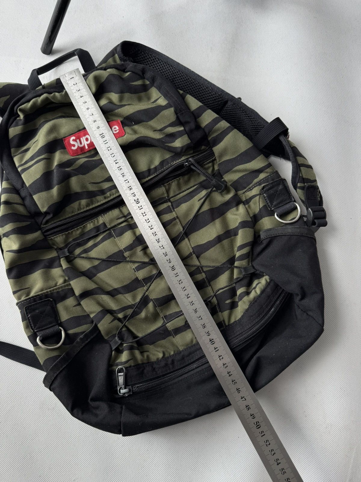 Supreme Vintage Archive Supreme 00s Box Logo Olive Zebra Backpack