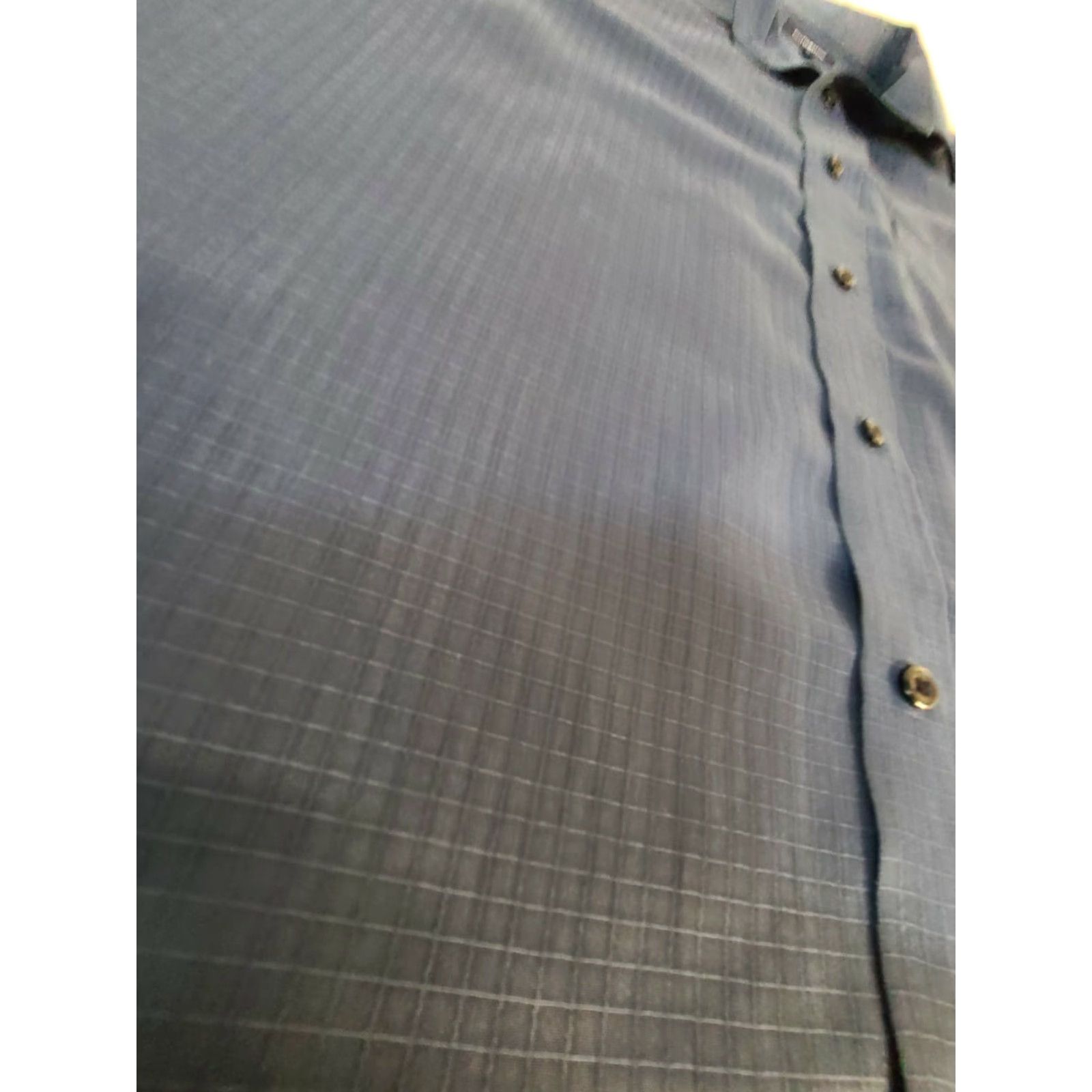 Croft & Barrow Croft&Barrow Mens Large Blue Solid Long Sleeve Button Down Shirt Size US L / EU 52-54 / 3 - 2 Thumbnail