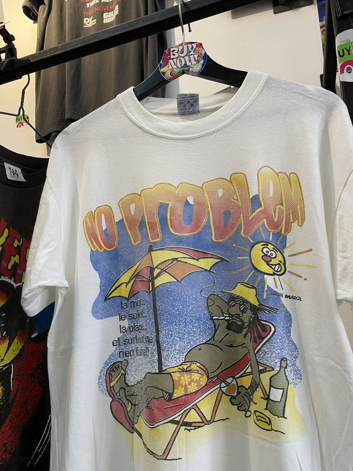 Bob Marley × Vintage No problem 90's Size US L / EU 52-54 / 3 - 1 Thumbnail