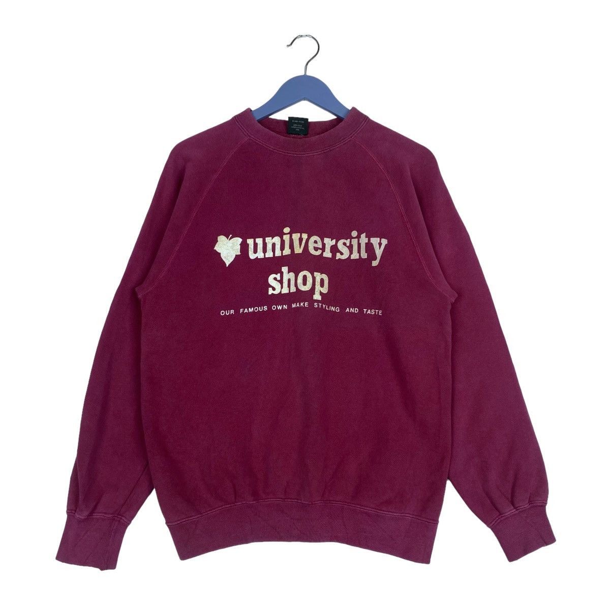 Designer × Vintage University Shop Sweatshirt Crewneck Pullover Jumper Size M Size M / US 6-8 / IT 42-44 - 1 Thumbnail