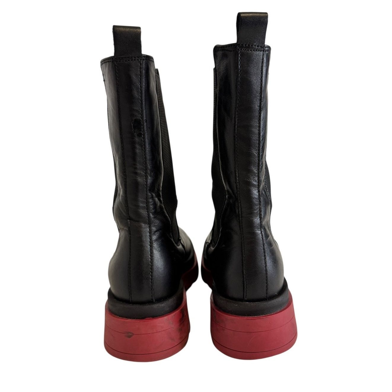Other Dusano Chelsea Boots Black Leather EU 38 Luxury Designer Size US 7.5 / IT 37.5 - 4 Thumbnail