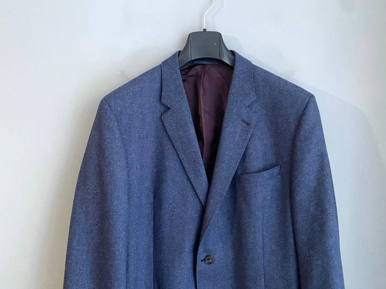 Vitale Barberis Canonico Yves Gerard x Vitale Barberis Wool/Silk Blue Blazer, Size 56 Size 54R - 3 Thumbnail