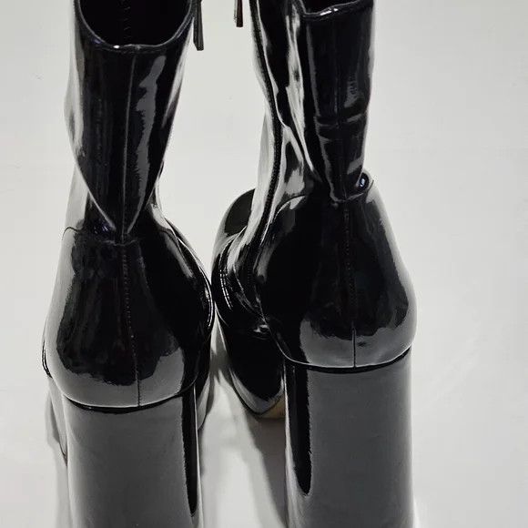 Jessica Simpson Jessica Simpson Madlaina Patent Platform Booties Black 10M Size US 10 / IT 40 - 2 Thumbnail