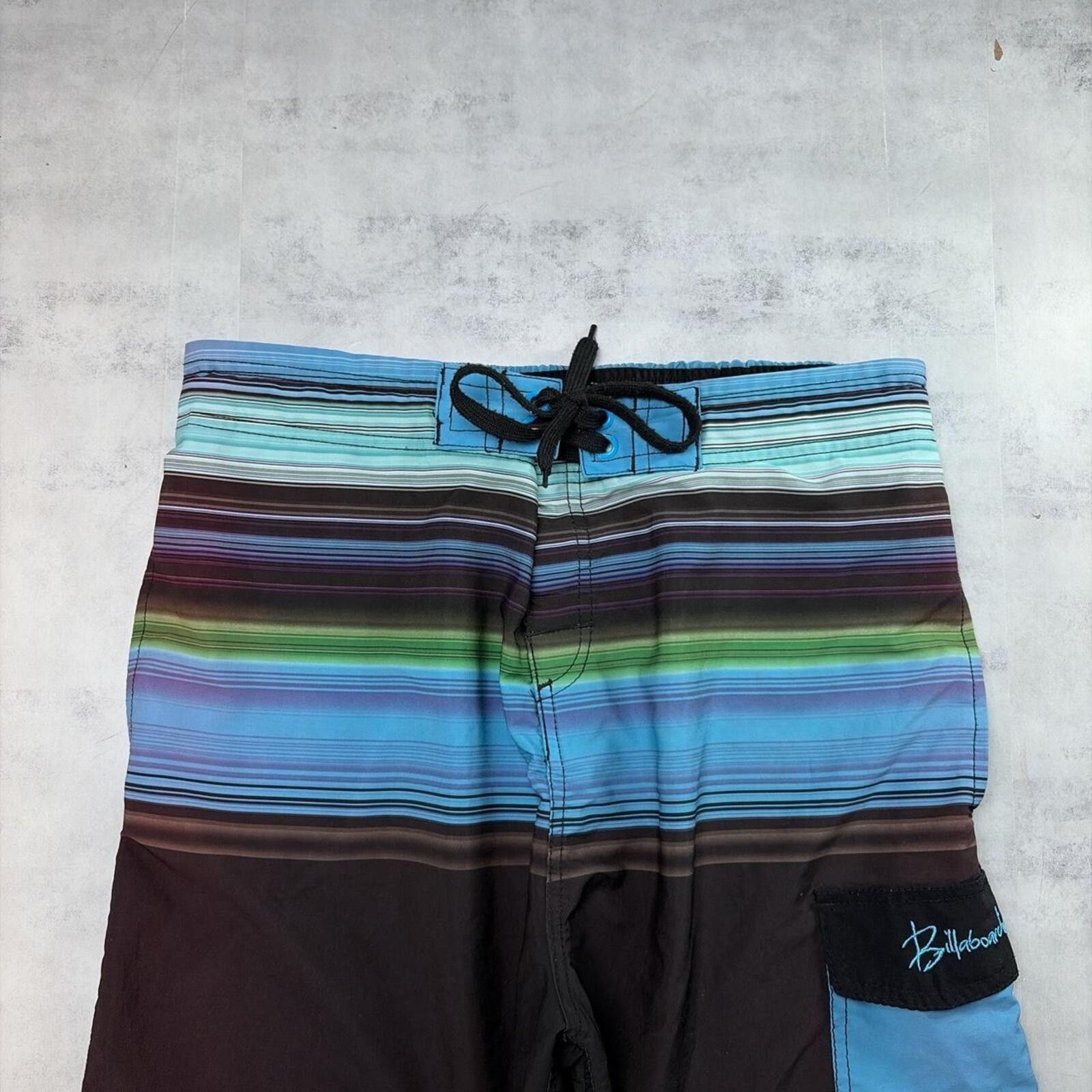 Other Y2K Blue Billasurf Grunge Baggy Board Shorts Size US 31 - 2 Thumbnail