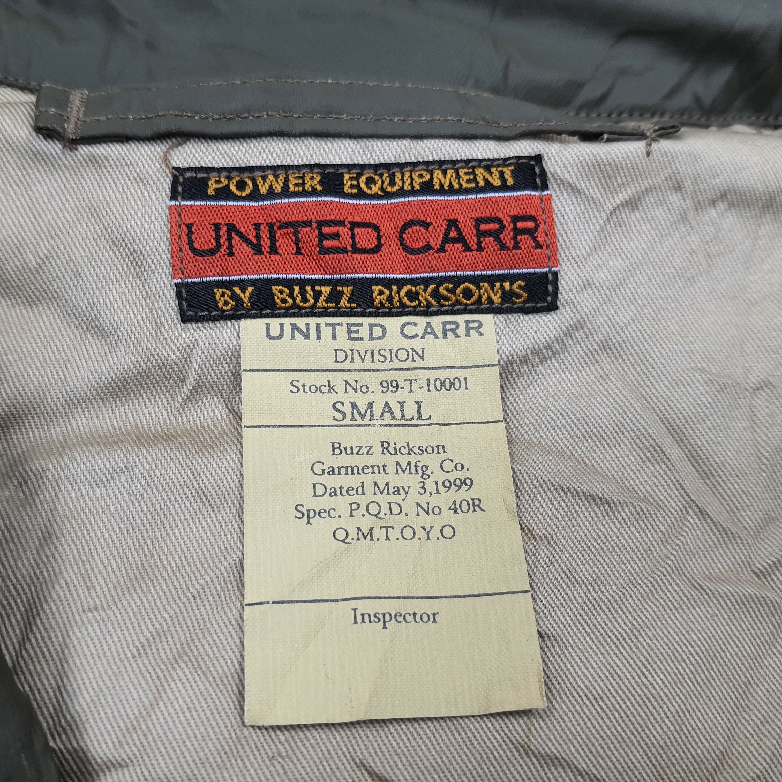 Vintage Vintage United Carr Division by Buzz Rickson Jacket C215N19 Size US M / EU 48-50 / 2 - 5 Thumbnail