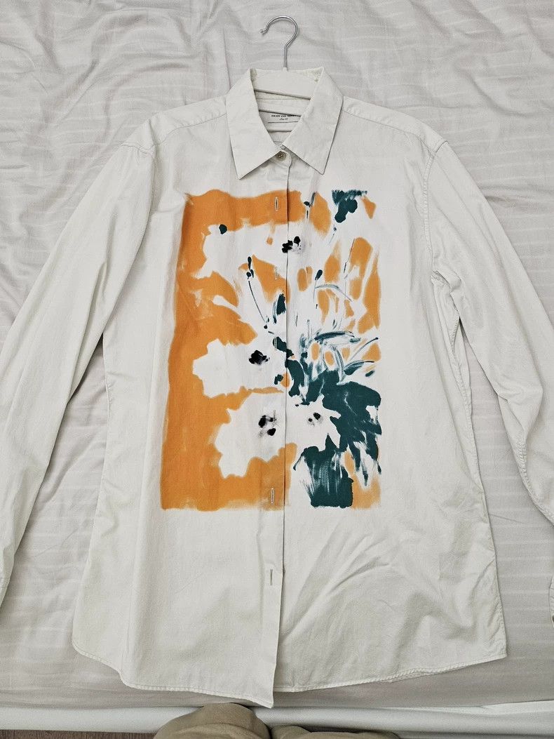 Dries Van Noten dries van noten Watercolor printed shirt Size US XXS / EU 40 - 1 Thumbnail