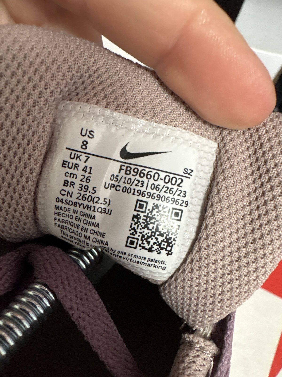Nike Air Max 1 SC Violet Dust Size US 8 / EU 41 - 7 Thumbnail