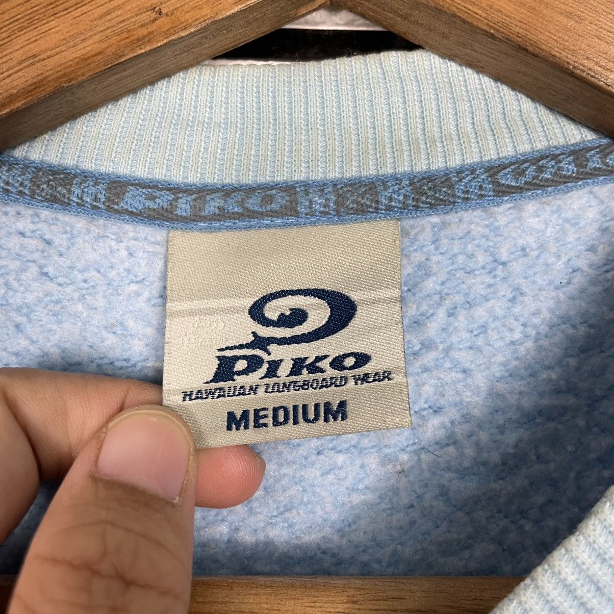 Japanese Brand Piko Hawaian Big Logo Surf Crewneck Sweatshirt Size US M / EU 48-50 / 2 - 11 Thumbnail