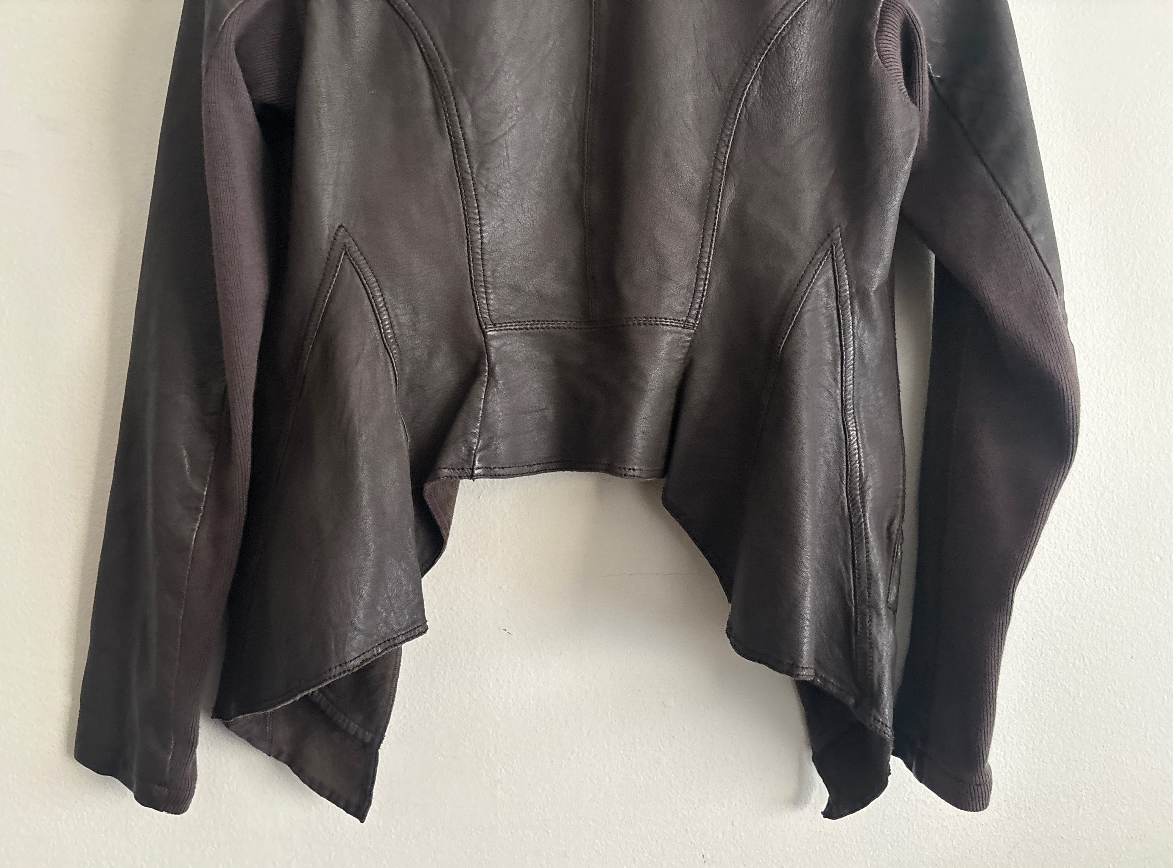Allsaints $750 Datya Waterfall Leather Jacket - UK 10, US 6, EU 38 Size M / US 6-8 / IT 42-44 - 7 Thumbnail