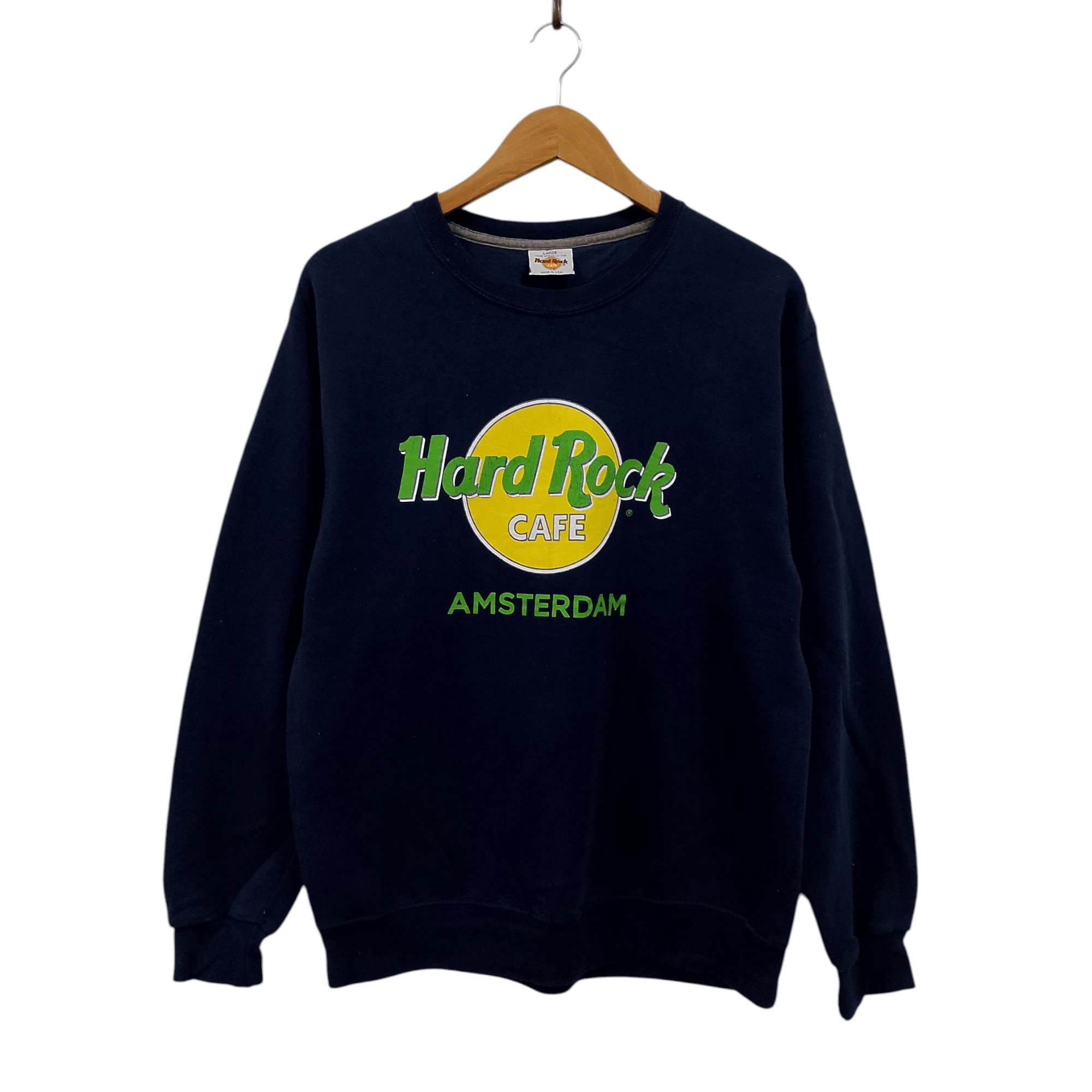 Hard Rock Cafe Vintage Hard Rock Cafe Amsterdam Sweatshirt Made in USA Size US L / EU 52-54 / 3 - 1 Thumbnail
