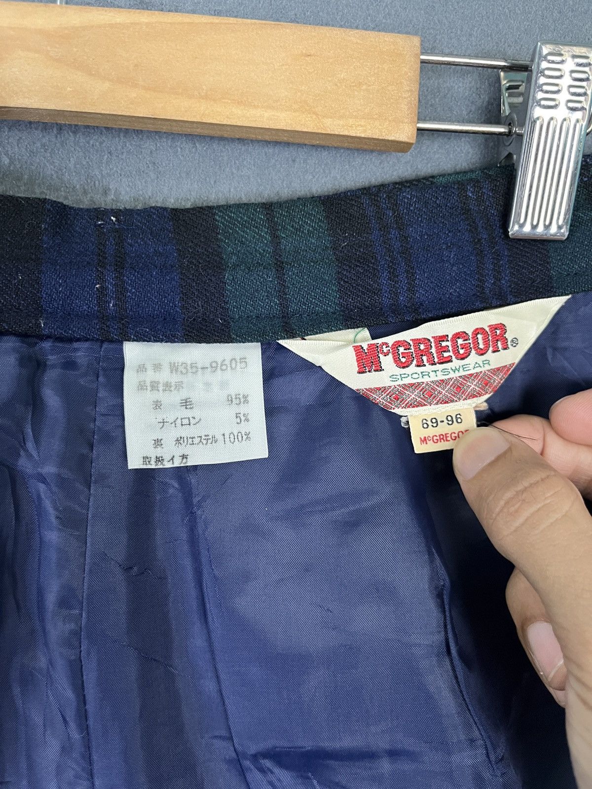 McGregor × Vintage Vintage Mcgregor Tartan Wool High Waist Shorts Size 30" / US 8 / IT 44 - 8 Thumbnail