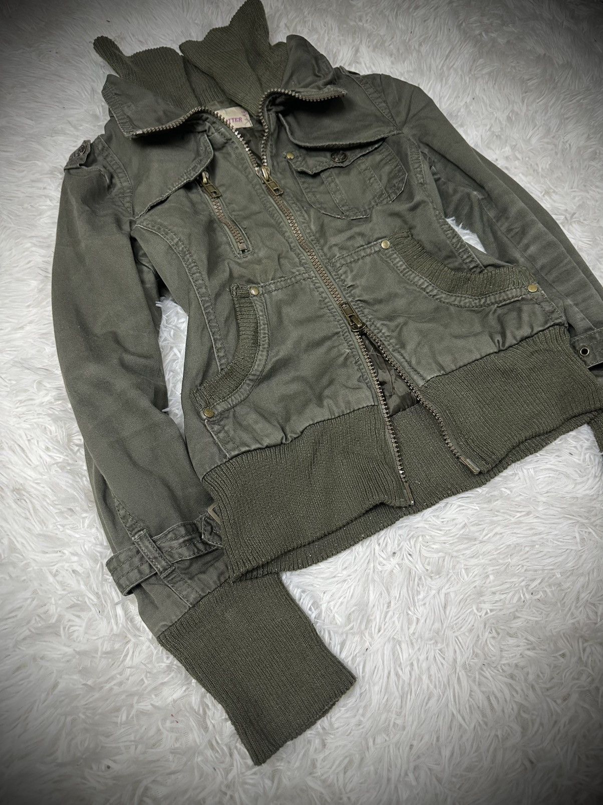 Japanese Brand 💥rare💥 L.A GLITTER high neck vkei military GOA jacket Size US M / EU 48-50 / 2 - 2 Thumbnail